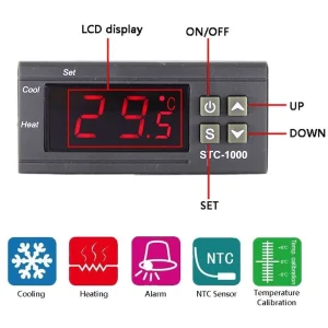 Termostato Digital con sonda STC-1000